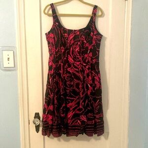 Midi Dress 🖤🩷 Jones New York | Fit and Flare | Size 14